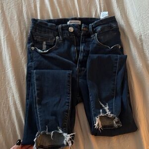 Distressed Blue Women's good American jeans